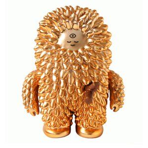 RARE Signed Fluffy House Golden Treeson Figure Bubi Au Yeung With Box